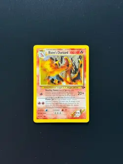 Pokemon Blaine's Charizard 2/132 Gym Challenge Holo Rare Unlimited 100 HP WOTC - Image 1