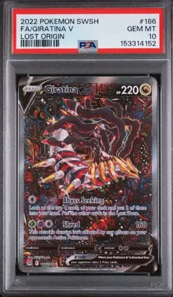 Pokemon Giratina V Lost Origin Full Alt Art #186 PSA 10 Gem Mint - Image 1