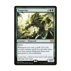 WOTC MtG Double Masters Vengevine (MR) (Foil) NM - Image 1