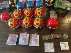 A Lot Of Pokemon Tcg Accessories Tins, Coins, Stickers - Image 2