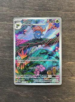 Gloom 198/197 Illustrator Rare IR Pokemon Sv03: Obsidian Flames - Image 1