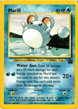 Pokemon TCG Marill Wizards Black Star Promos 29 Regular Promo DMG - Image 1