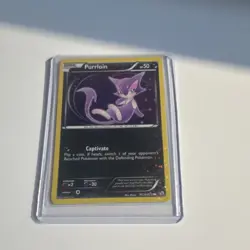 Pokemon TCG Purrloin Legendary Treasures Radiant Collection Uncommon Reverse Ho… - Image 1