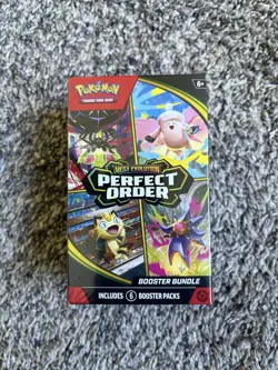Pokemon TCG: Mega Evolution-Perfect Order Booster Bundle (6 Packs) New Sealed - Image 1
