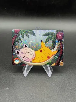 Jigglypuff Pikachu Holo Pokemon Vintage Pocket Monster Vending Prism Sticker 349 - Image 1