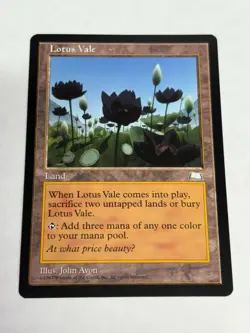 Lotus Vale Weatherlight MTG RARE Regular 1 owner NM Condition 🔥 HOT Card - Image 1