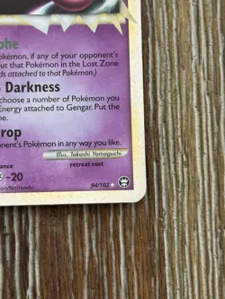 Pokemon Gengar Prime Ultra Rare Holo Stage 2 94/102 Triumphant 130 HP 2010 - Image 4