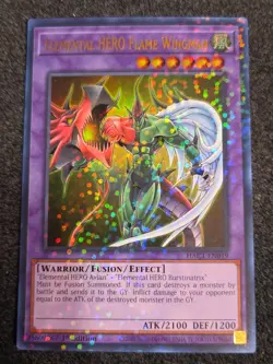 Yugioh - Elemental Hero Flame Wingman - Duel Terminal Ultra - 1st HAC1-EN019 NM - Image 1