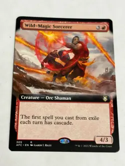 Wild Magic Sorcerer Adventures in the Forgotten Realms Commander MTG Borderless - Image 1
