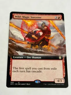 Wild Magic Sorcerer Adventures in the Forgotten Realms Commander MTG Borderless - Image 2