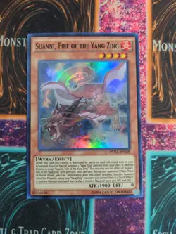 Yu-Gi-Oh! Suanni, Fire of the Yang Zing DUEA-EN028 Unlimited Super Rare NM - Image 1