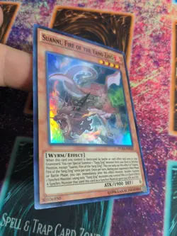 Yu-Gi-Oh! Suanni, Fire of the Yang Zing DUEA-EN028 Unlimited Super Rare NM - Image 2