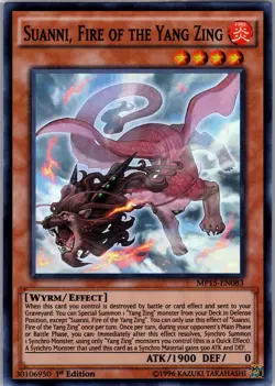 Yugioh MP15-EN083 Suanni, Fire of the Yang Zing 1ST EDITION NM - Image 1