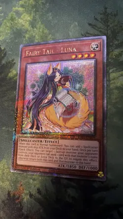 Yugioh Fairy Tail - Luna RA01-EN009 Near Mint NM Quarter Century Secret Rare QCR - Image 1