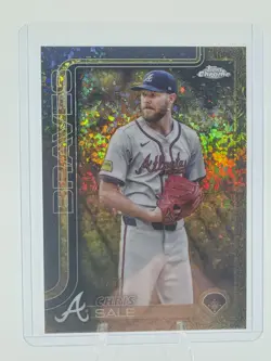 CHRIS SALE 2025 TOPPS CHROME GILDED GOLD MINI DIAMOND BRAVES /50 Q0282 - Image 1