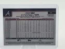 CHRIS SALE 2025 TOPPS CHROME GILDED GOLD MINI DIAMOND BRAVES /50 Q0282 - Image 2