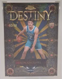 2025-26 Topps Chrome Kon Knueppel Destiny Gold Refractor /50 PSA 9 RC Hornets 🔥 - Image 2