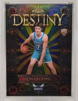 2025-26 Topps Chrome Kon Knueppel Destiny Gold Refractor /50 PSA 9 RC Hornets 🔥 - Image 3