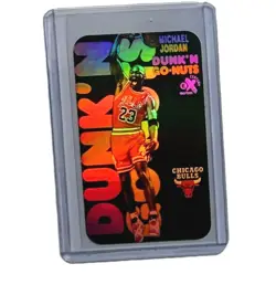 Dunk N Go Nuts Michael Jordan Promo Mini Tobacco Card Chicago Bulls - Image 1