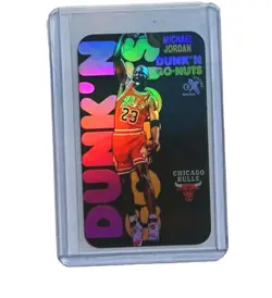 Dunk N Go Nuts Michael Jordan Promo Mini Tobacco Card Chicago Bulls - Image 3