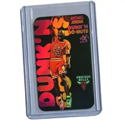 Dunk N Go Nuts Michael Jordan Promo Mini Tobacco Card Chicago Bulls - Image 4