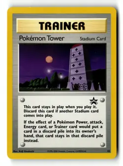 Pokemon Card Pokemon Tower Normal LP WoTC Promo 42/53 - Image 1
