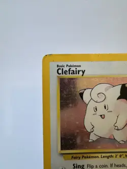 Pokemon TCG Clefairy Base Set Holo Rare Card 5/102 MP Condition - Image 2