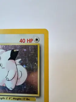 Pokemon TCG Clefairy Base Set Holo Rare Card 5/102 MP Condition - Image 3