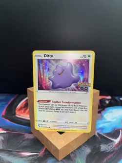 Pokemon TCG Ditto Holo Rare Card Pokemon Go 053/078 NM Condition - Image 3