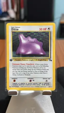 Pokemon TCG - Ditto - 3/62 - Fossil 1st Edition Holo Rare WOTC - Exc Condition - Image 3