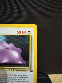 Pokemon TCG Ditto 3/62 Fossil Holo Rare LP/NM - Image 5