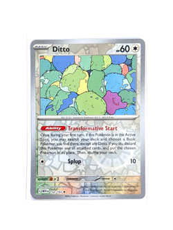 Ditto 132/165 Rare Reverse Holo POKEMON TCG S&V 151 MEW ENGLISH NM/M - Image 1