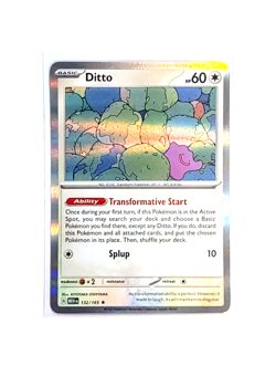 Ditto 132/165 Rare Holo POKEMON TCG S&V 151 MEW ENGLISH NM/M - Image 1