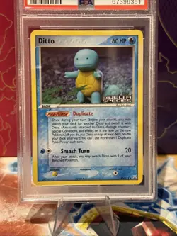 Pokemon TCG Reverse Holo Rare Ditto (Squirtle) 40/113 EX Delta Species 2005 - Image 1
