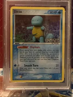 Pokemon TCG Reverse Holo Rare Ditto (Squirtle) 40/113 EX Delta Species 2005 - Image 2