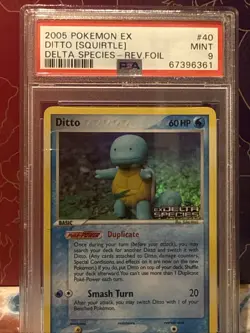 Pokemon TCG Reverse Holo Rare Ditto (Squirtle) 40/113 EX Delta Species 2005 - Image 3