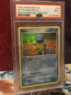Pokemon TCG Reverse Holo Rare Ditto (Squirtle) 40/113 EX Delta Species 2005 - Image 4