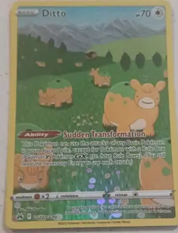 Pokemon TCG Ditto Crown Zenith-Galarian Gallery Gg22/Gg70 Holo Ultra Rare - Image 1