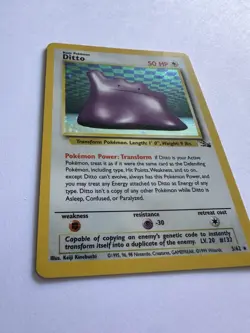 Pokemon TCG Ditto Fossil Holo 3/62 Rare Unlimited Near Mint ⭐ - Image 3