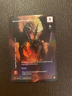 Wonders Of The First Mountain Sovereign Wyrm Rare Formless Foil NM Dragon 4pts - Image 1