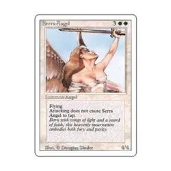 WOTC MtG 3rd Ed Serra Angel (U) Fair - Image 1