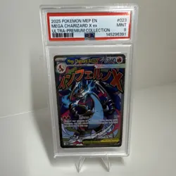 Pokemon 2025 Mega Charizard X ex 023 Ultra-Premium Collection PSA 9 - Image 1