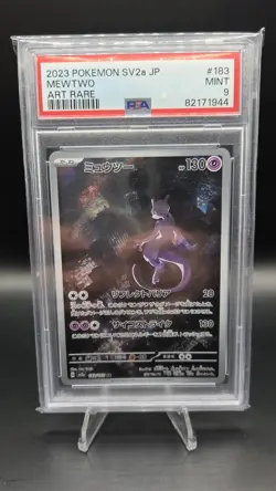 Mewtwo 183/165 — PSA 9 (MINT) — Japanese 151 SV2a — Art Rare Pokemon Card - Image 1
