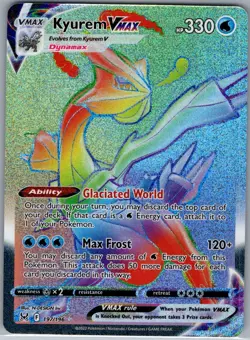 Kyurem VMAX (Secret) 197/196 SWSH11: Lost Origin - Pokemon Card - NM - Image 1