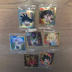 Dragon Ball Trading Card Ultra Rare Wafers Seal Set 7 Unopened Condition - Image 1
