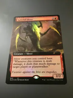 MTG Secret Lair #643 Spiteful Sliver Extended Art Foil NM - Image 1