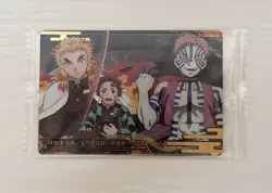 Demon Slayer Trading Card Rengoku Tanjiro Akaza Wafers 7 Normal Condition - Image 1