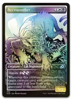 Necropanther (Showcase) #302 (Foil) (NM) Ikoria IKO Magic MTG - Image 1