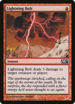 Lightning Bolt #146 (HP) Magic 2010 M10 Magic MTG - Image 1