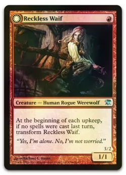 Reckless Waif #159 (Foil) (LP) Innistrad ISD Magic MTG - Image 1